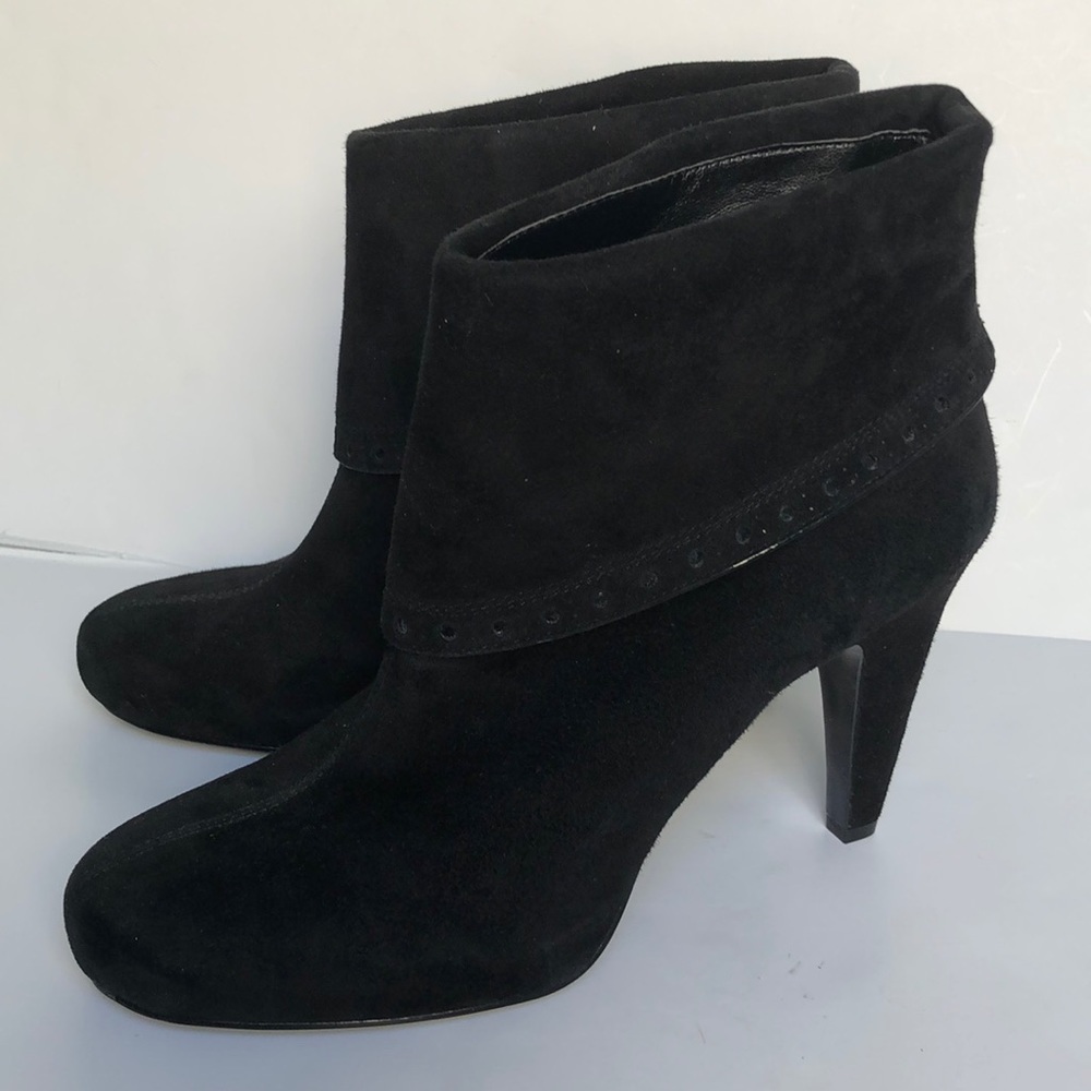 Franco Sarto Fold Cuff Suede Booties